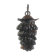 Amber Murano glass cluster pendant - mid 20th century