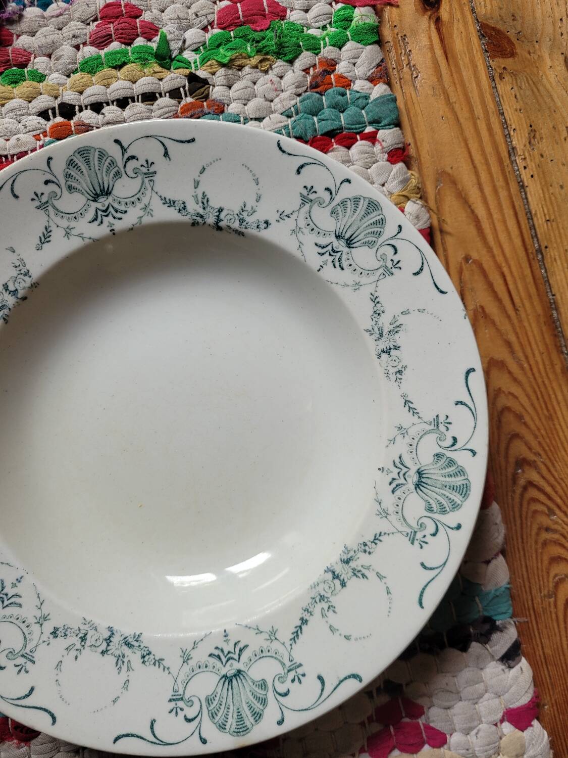 Assiette creuse Guirlande de Luneville