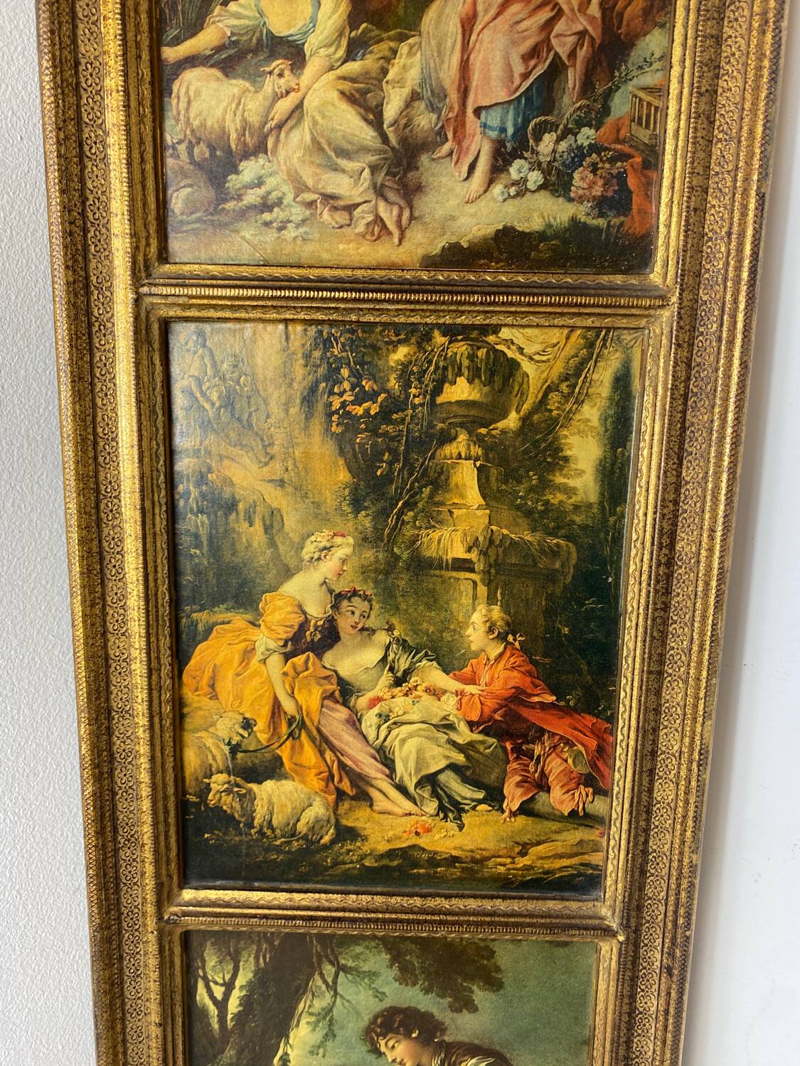 Florentine wooden triptych painting