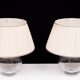 Set Glass ball table lamps 1970s France