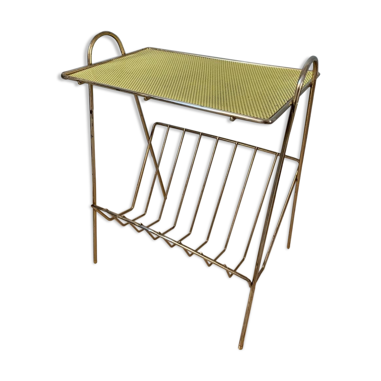 Vintage brass magazine door