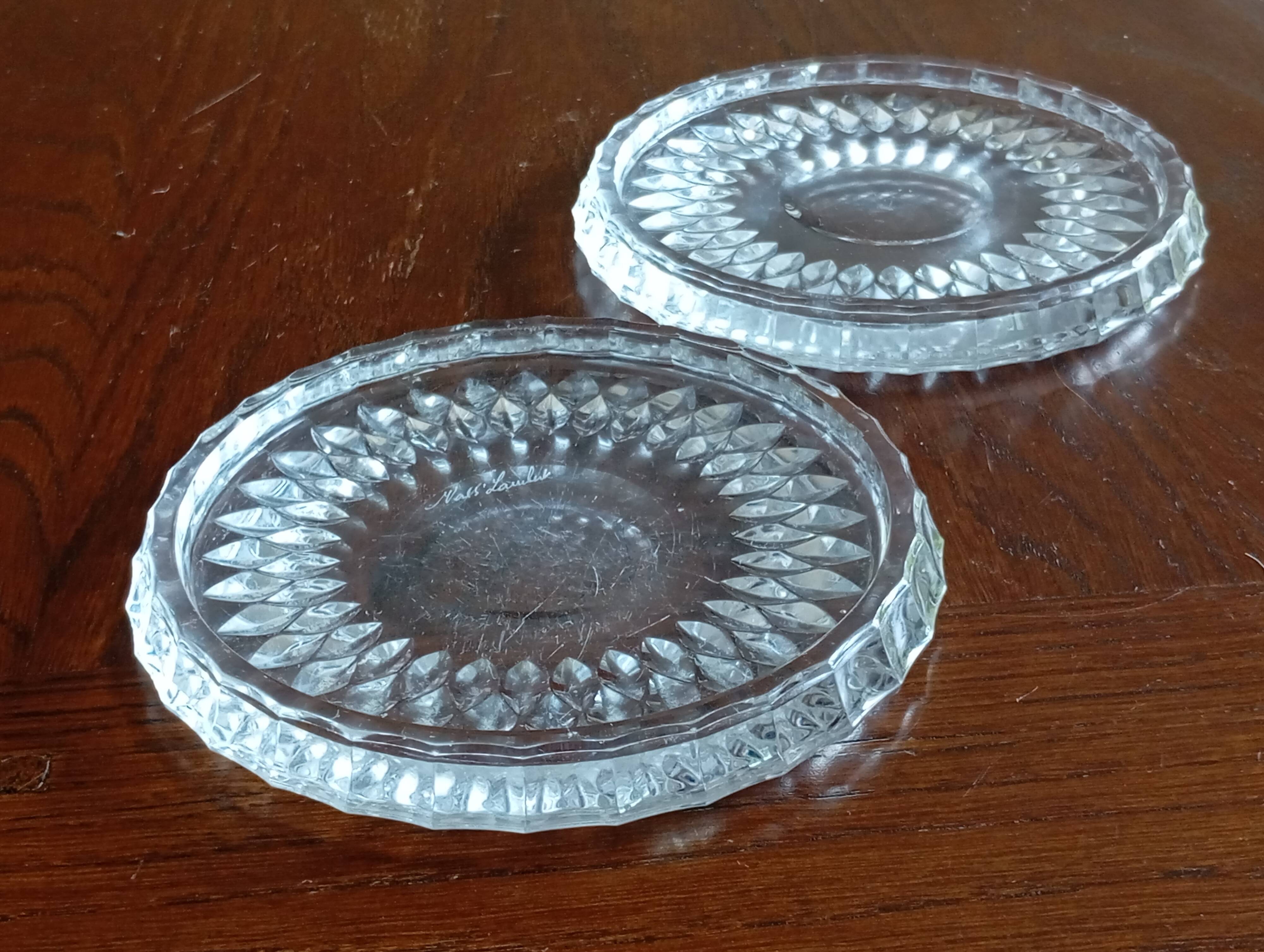 Crystal coaster Val Saint Lambert