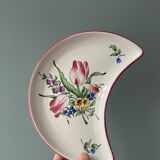 4 vintage half-moon cups in Lunéville earthenware