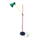 Veneta Lumi vintage floor lamp – colourful Italian design, adjustable arm.