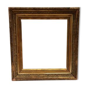 Ancien cadre en bois doré dimension