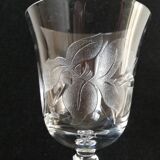 Crystal wine glass
