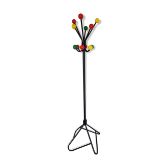 Porte manteau perroquet vintage 12 boules
