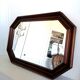 Hexagonal wooden mirror, 1950 70x49cm