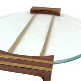 Plateau en verre art déco, France années 1930
