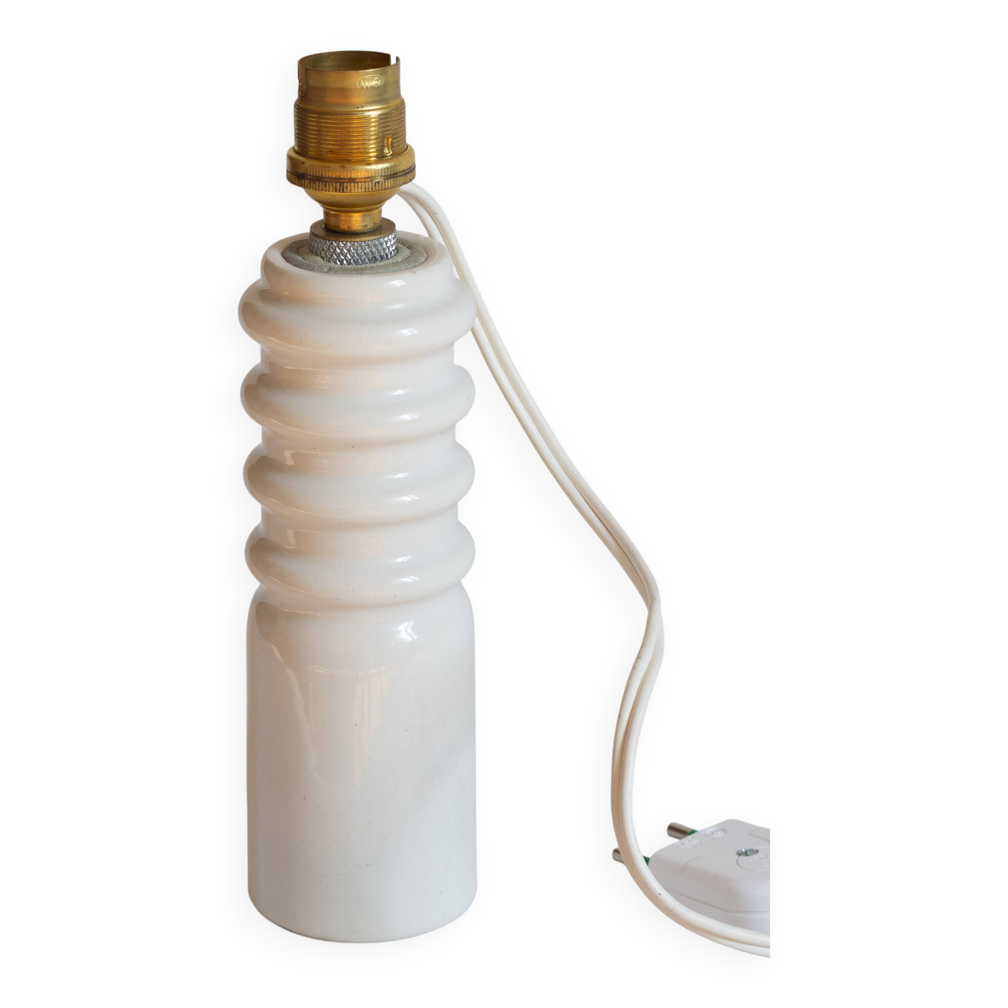 Small ceramic lamp base, handcrafted