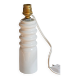 Petit pied de lampe en céramique, travail artisanal