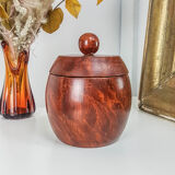 Vintage exotic wooden tobacco box