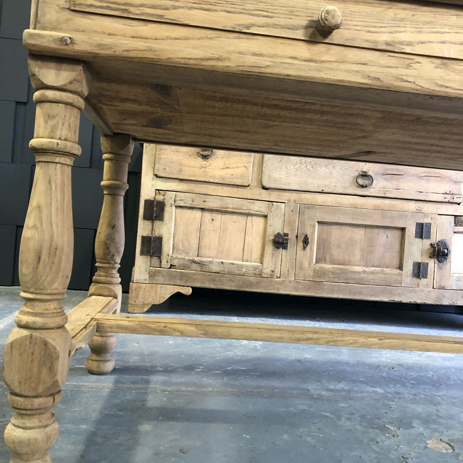 Oak farmhouse table XIXth