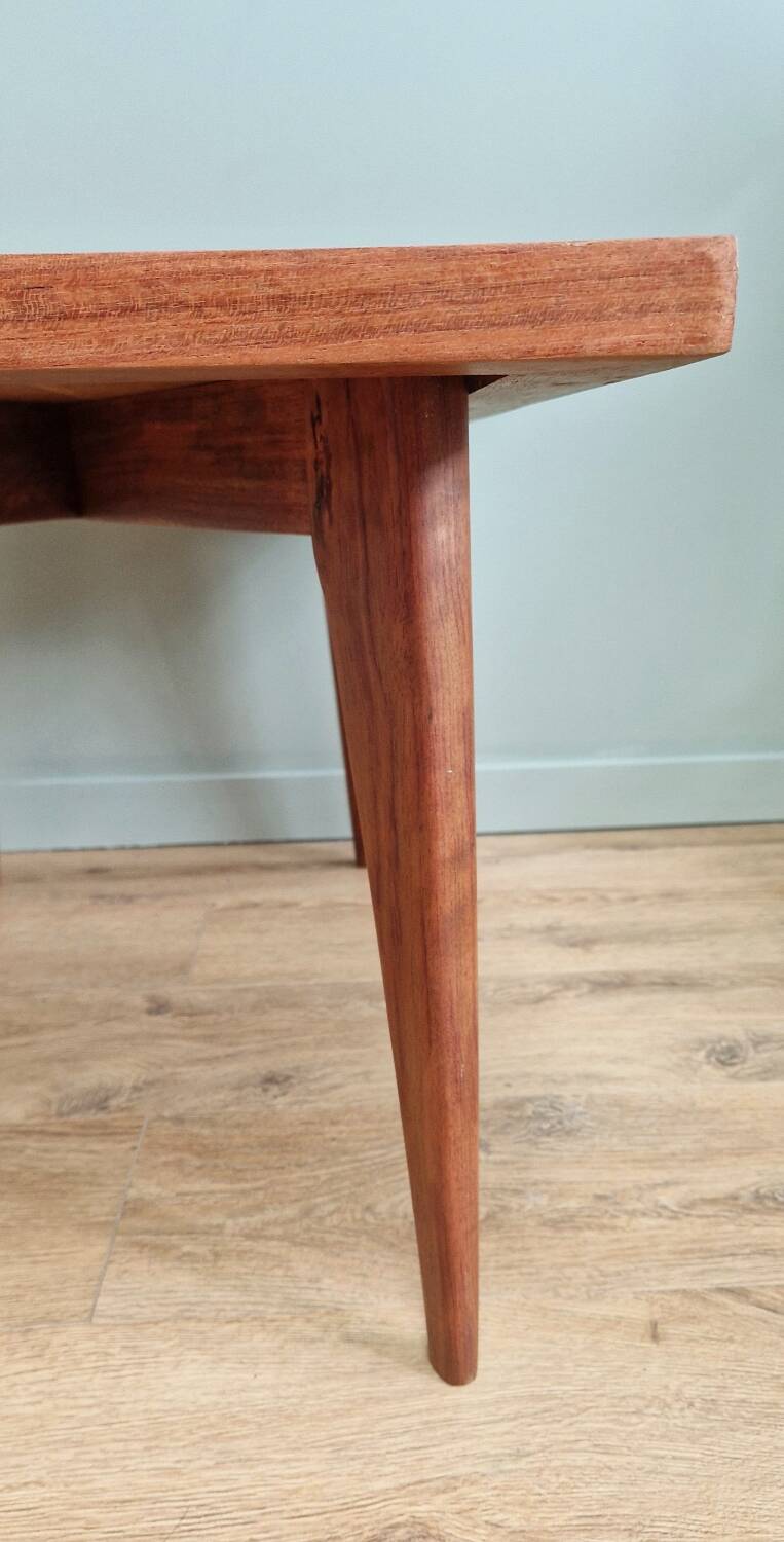 Scandinavian style coffee table from the 50s in rosewood