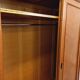Vintage oak wardrobe from the 1960s.