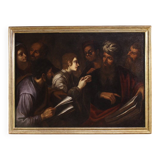 Great 17th century Italian painting, Christ among the Doctors in the Temple