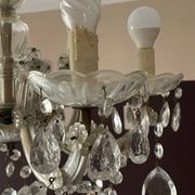 Lustre ancien pampilles  5 branches murano