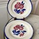 Set of 4 semi-hollow plates gien model "cancale" 40s