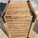 Caisse panier cage de filature XIXe à barreaux bois