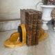 Pair of Art Deco marble bookends