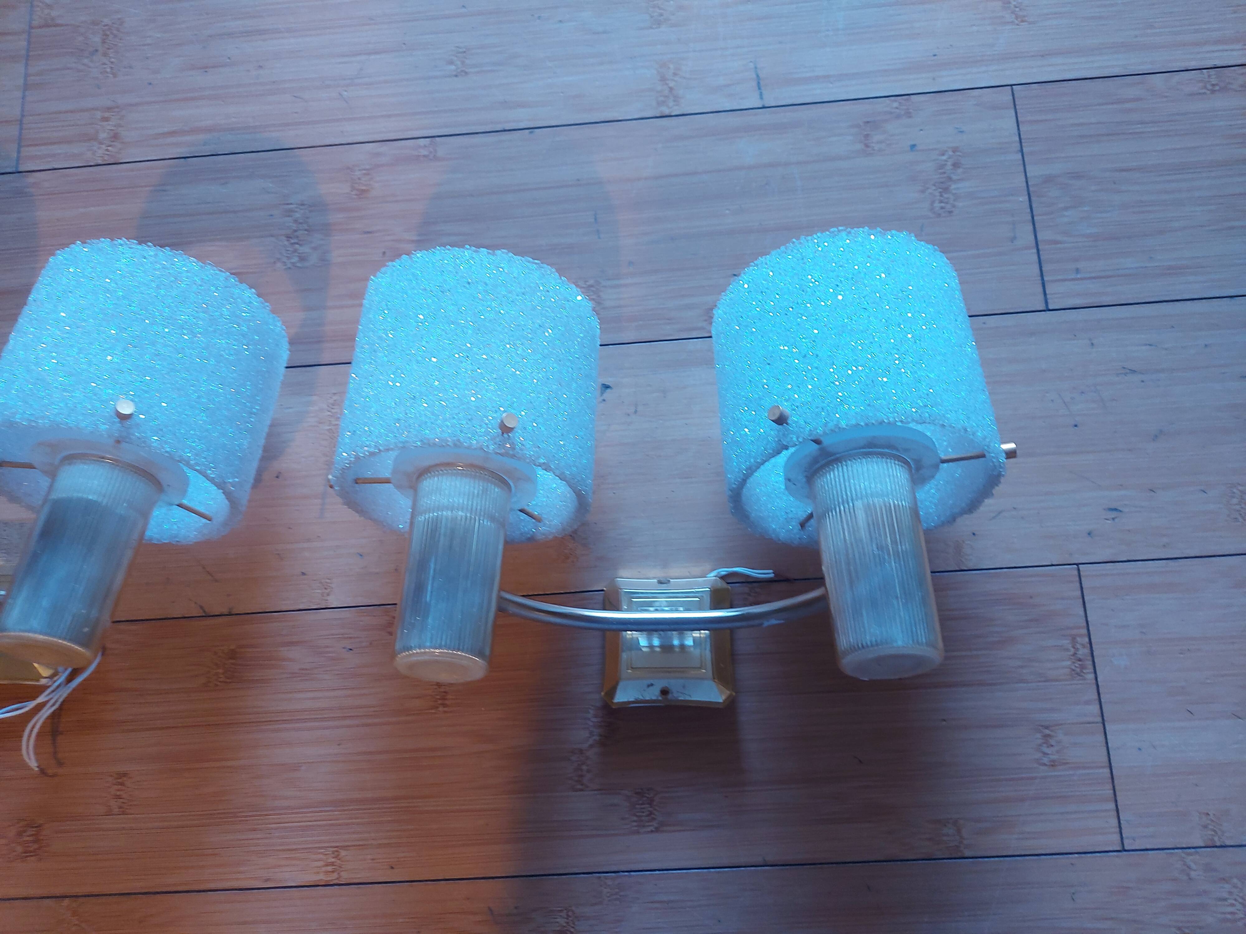 Pair of vintage 60's wall lights
