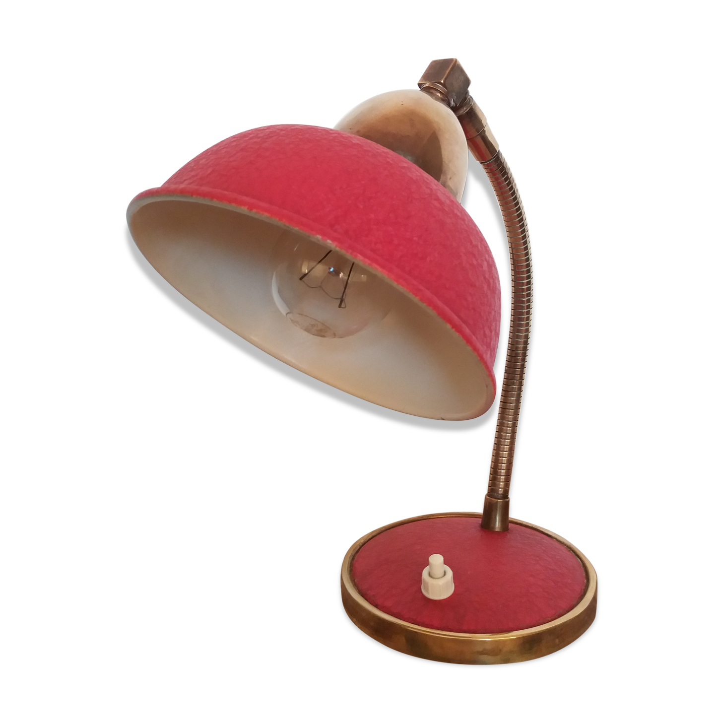 Lampe de bureau rouge