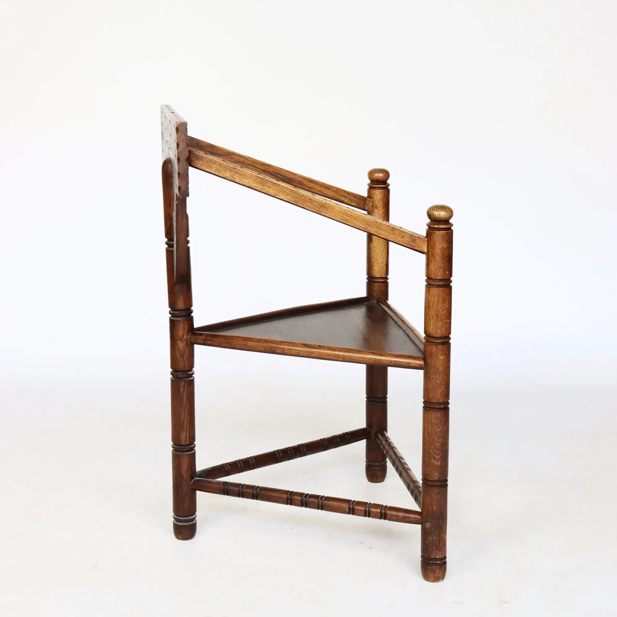 Traditional Swedish carved chair "Monkstol"