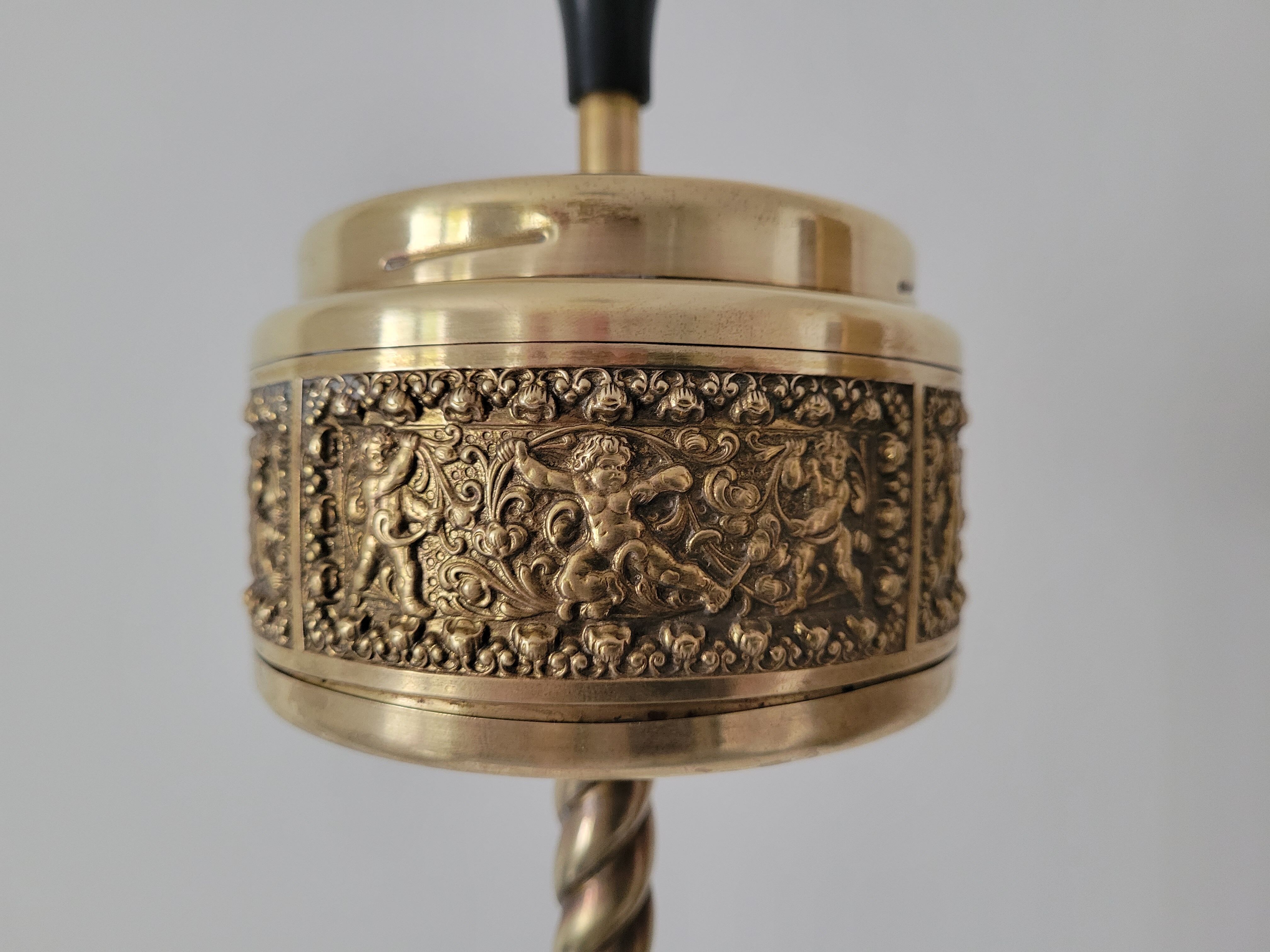 Brass standing ashtray