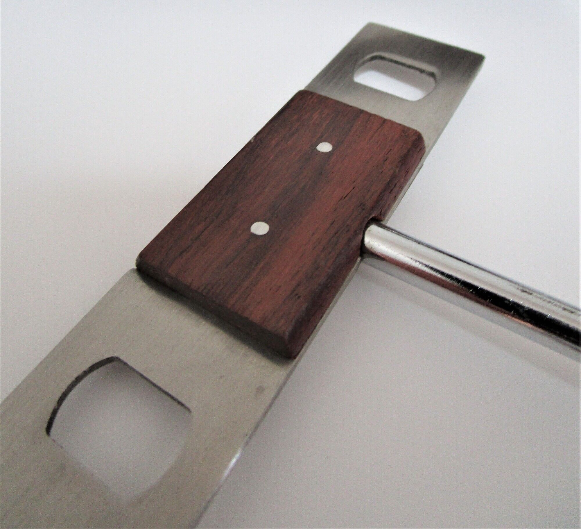 set rosewood stainless steel nutcracker corkscrew bottle opener design 70s Letang Remy