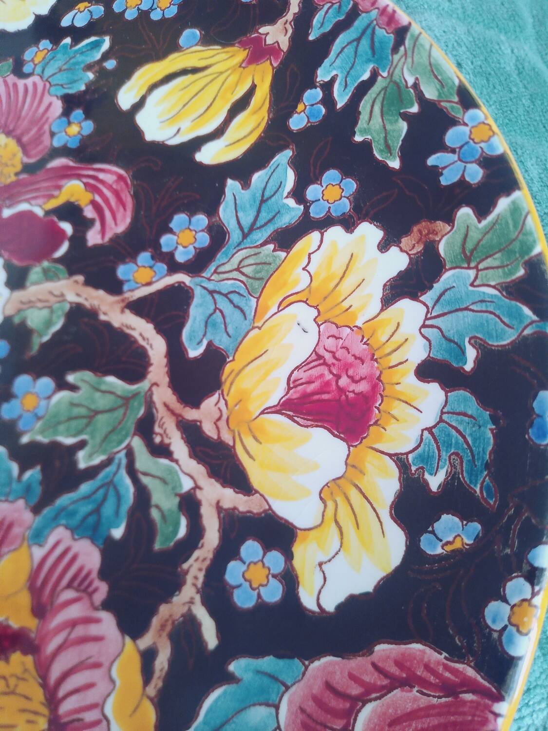 Plate 30.5 Gien 1965 rare very good condition