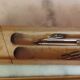 Used wooden floor pencil case