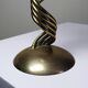 Twisted brass candlestick "Barley Twist" Mid-Century modern, 1950-1970