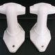 Set of 4 coat hooks, antique porcelain coat rack, art deco circa 1920