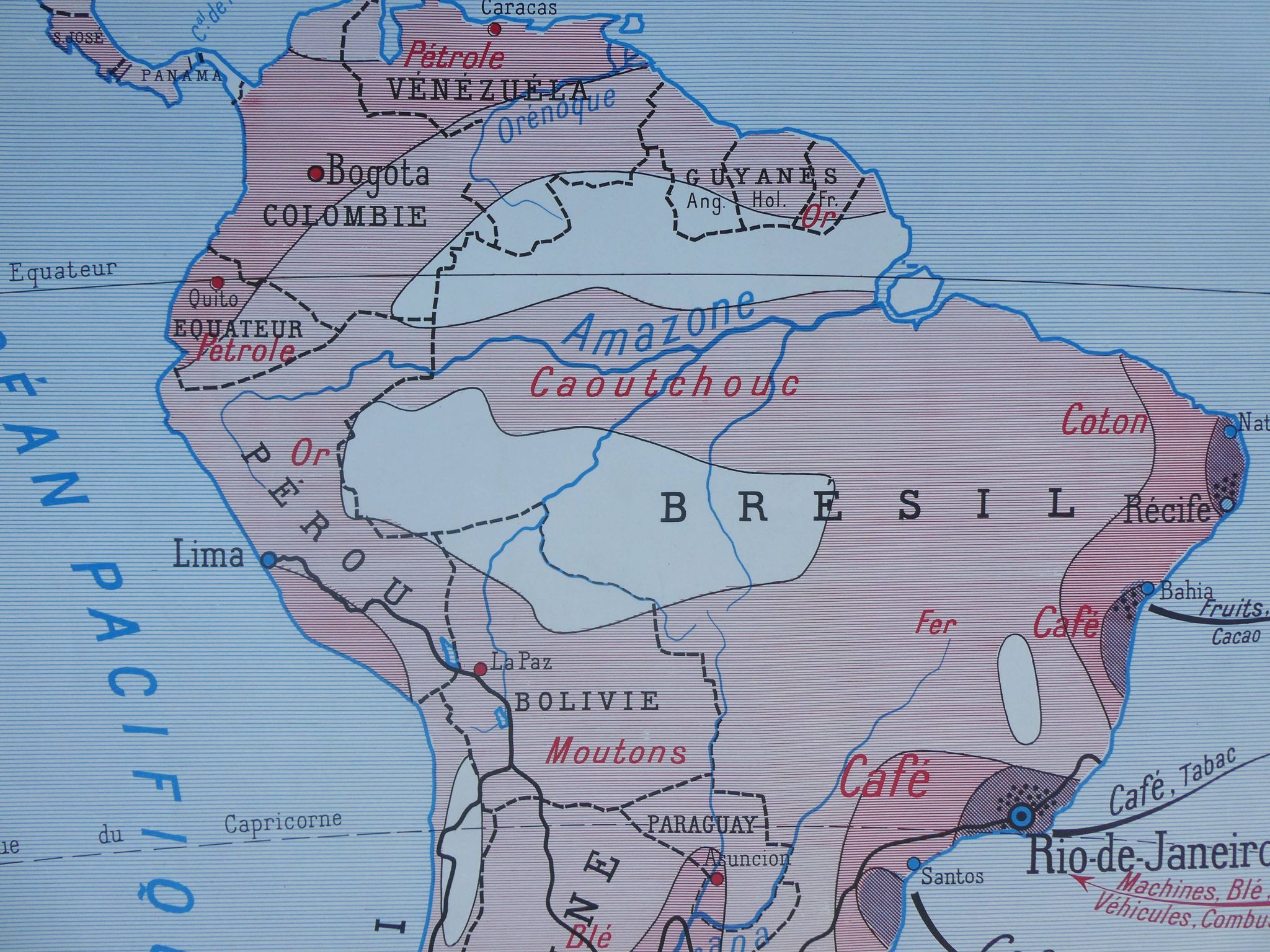 Rossignol School Map Poster: North America United States / South America.