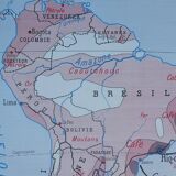 Rossignol School Map Poster: North America United States / South America.