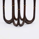 Cast iron and brass candle holder by Jens Quistgaard for Dansk designs, 1960