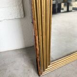 19th century rectangular gilded channel mirror