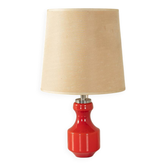 70s Table Lamp with Glass Base