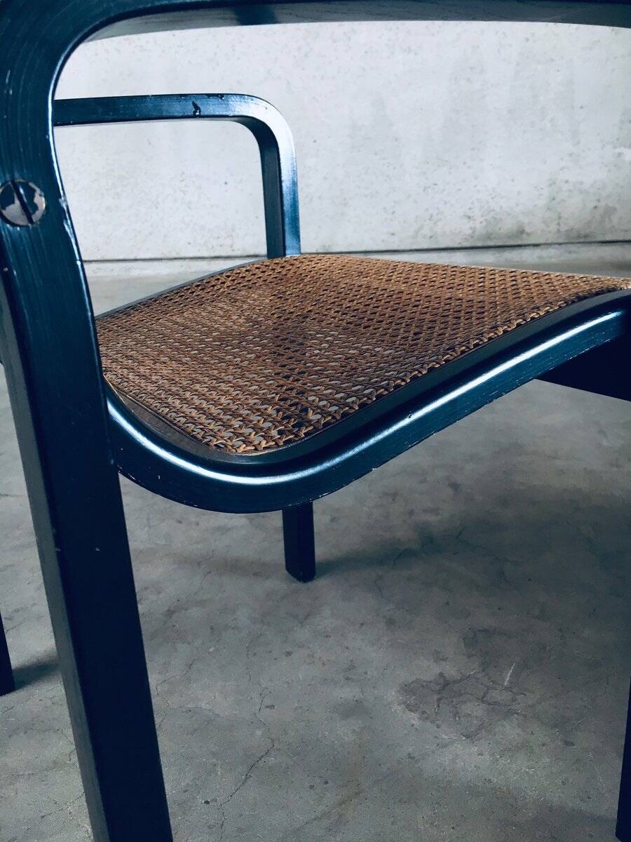 Italian Design Bentwood & Webbing Armchair, 1970s