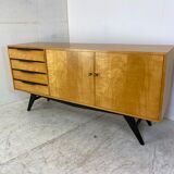 mid-century modern birch sideboard, 1950s