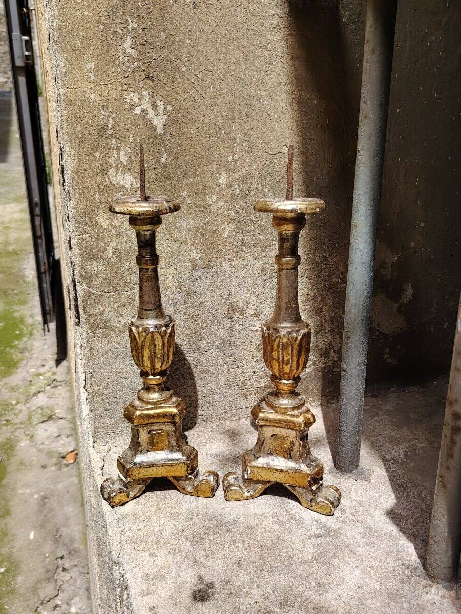 Original Louis XVI silver candlesticks and antiques from Mecca.