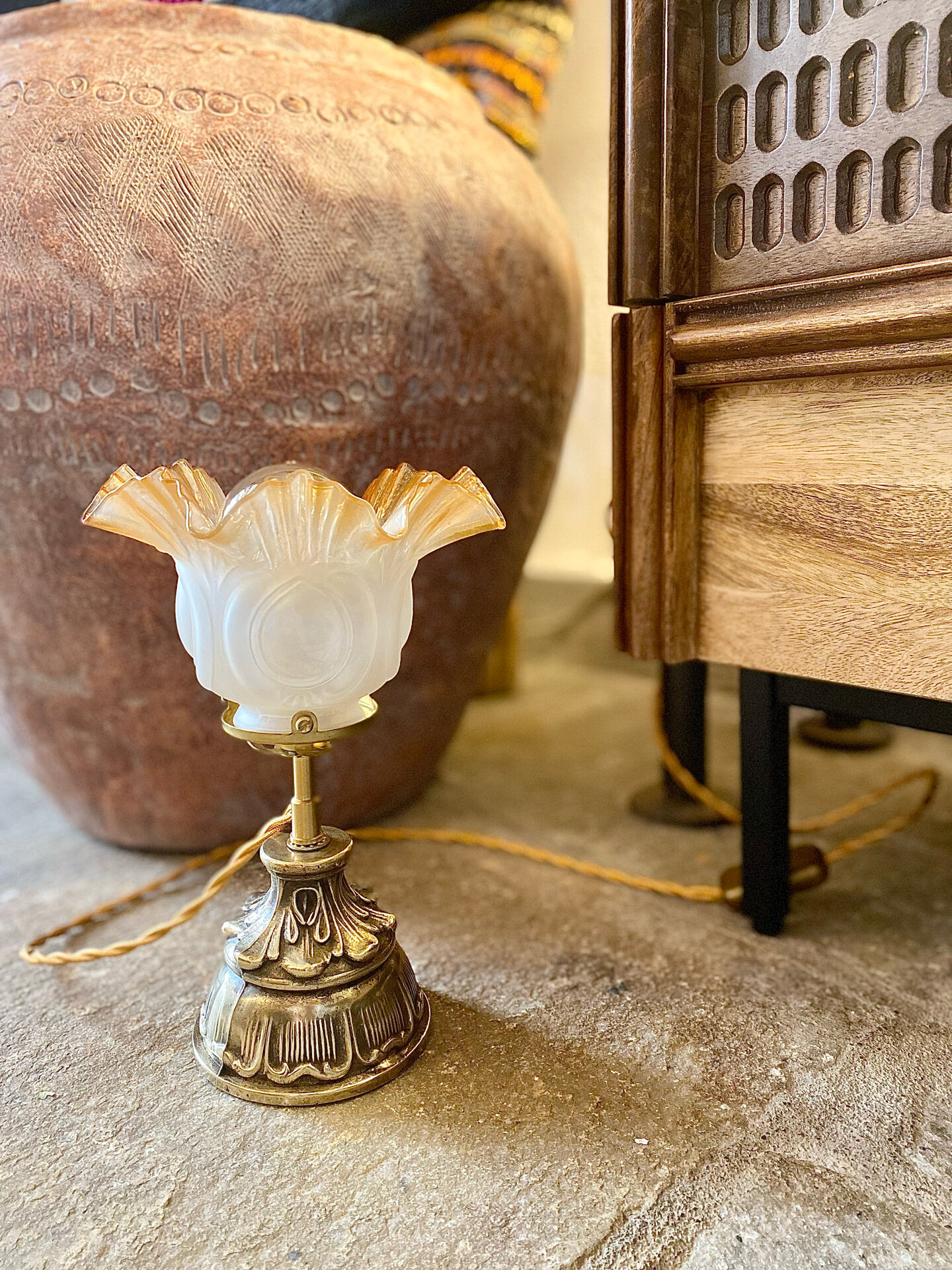 Upcycled lamp
