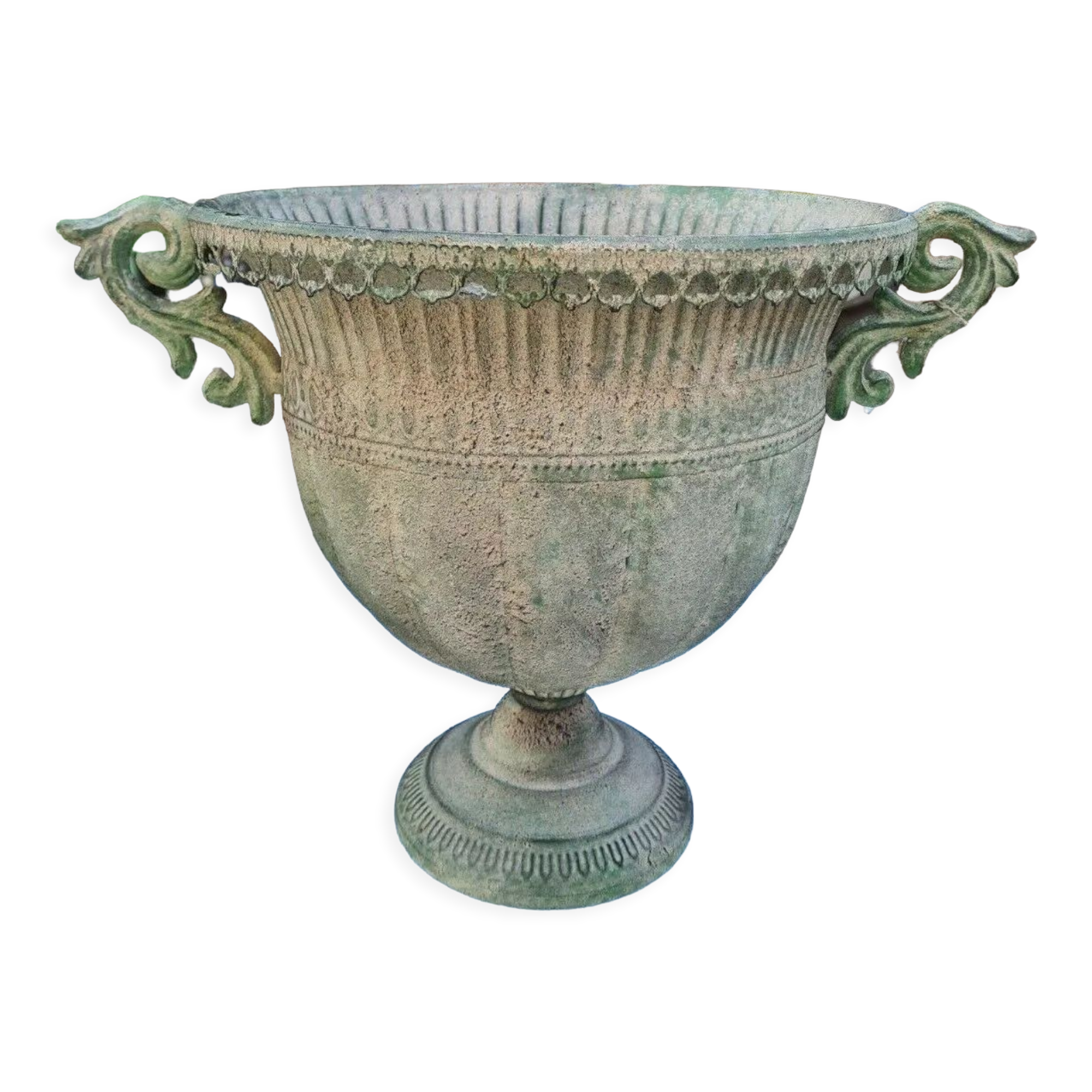 Medici vase in patinated iron