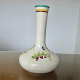 Italy vase in ceramic floral motif 60s