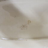 Flat earthenware Digoin Sarreguemines France Agreste Vintage