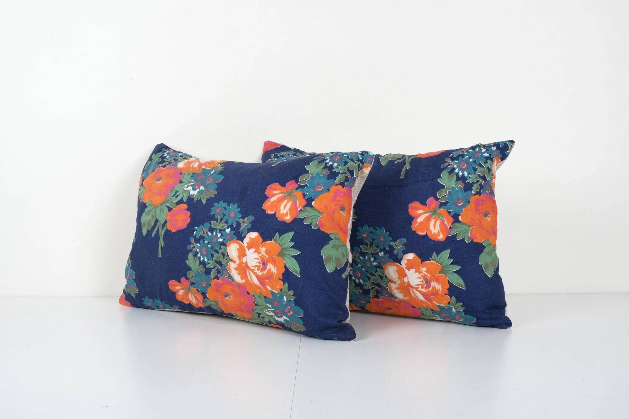 Set of 2 vintage Turkish cushion covers 61x41 cm