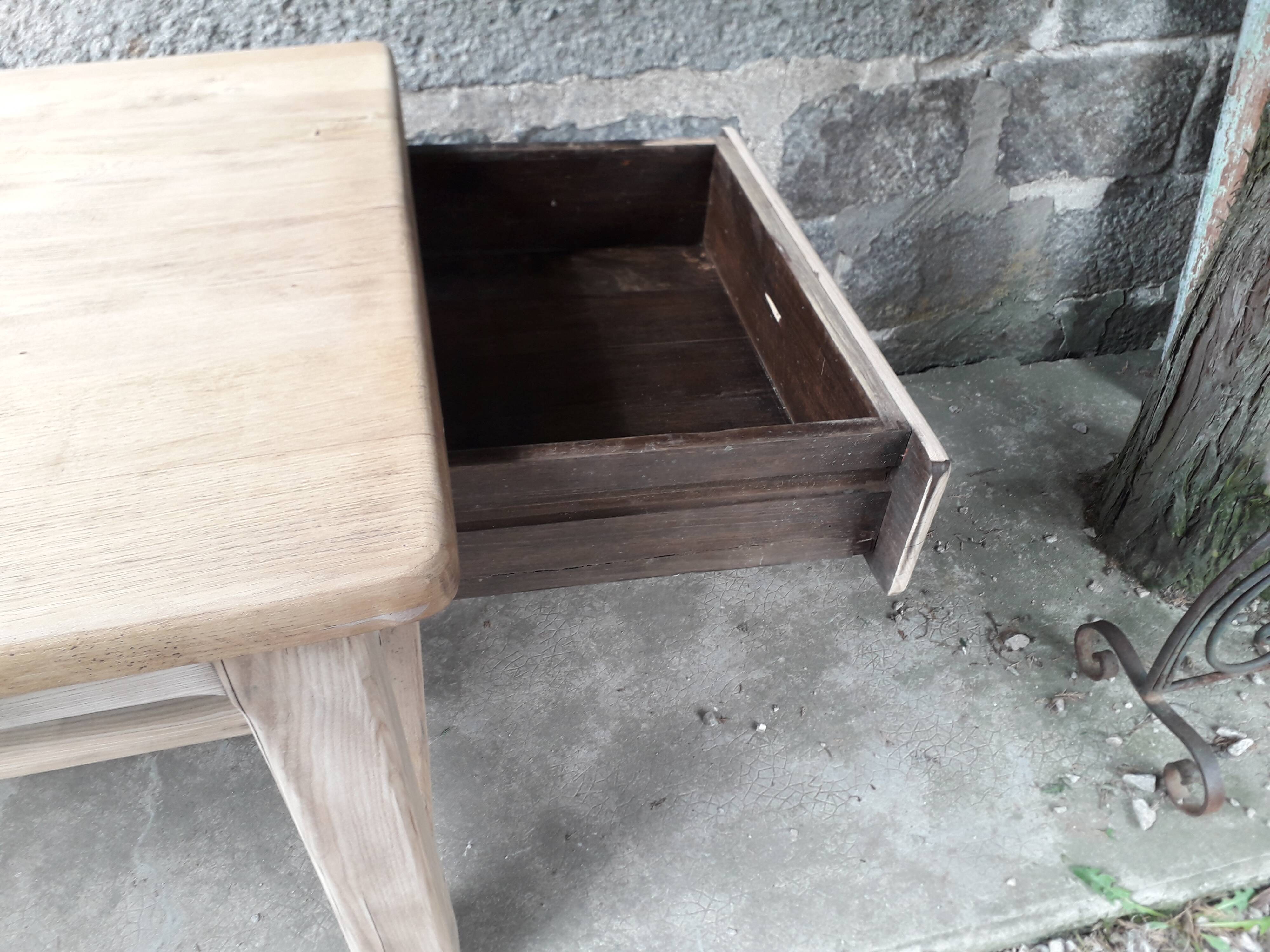 Solid oak farmhouse table, 200 cm