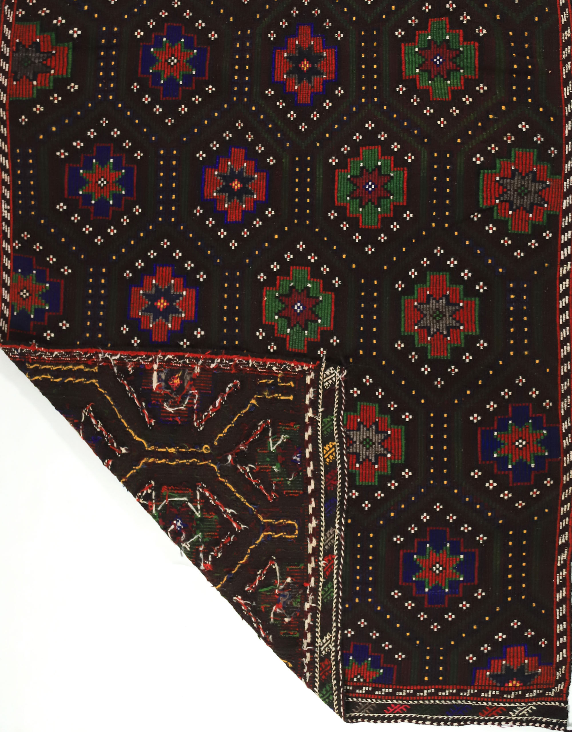 Anatolian handmade kilim rug 287 cm x 176 cm