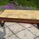 Vintage coffee table in rosewood and ceramic.