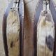 Nordic skiing in wood and skin former